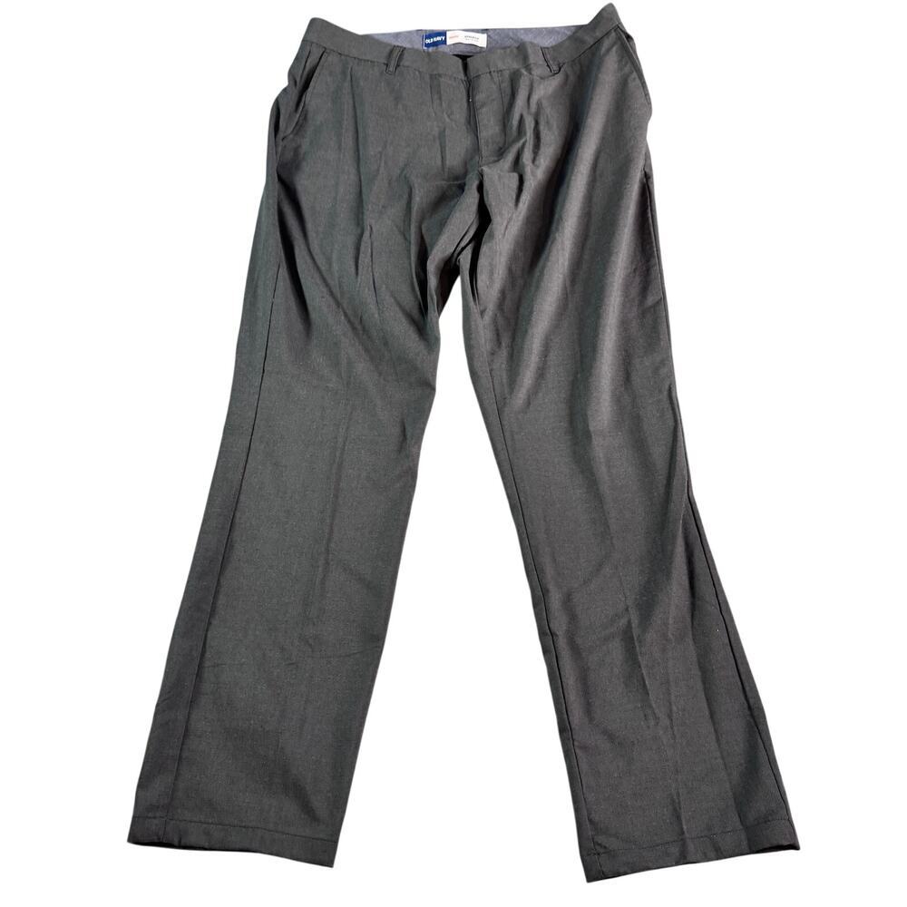 NWT Old Navy Athletic Built-In Flex Dress Pants Gray 38x30